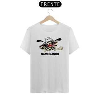 Nome do produto Camiseta Cachorro Status Namorando