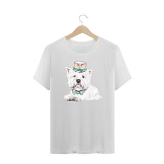Nome do produto Camiseta Plus Size West Terrier de Gravata e Chapéu