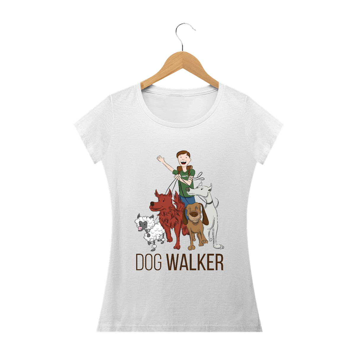 Nome do produto: Baby Look Dog Walker - Passeadora de Cães