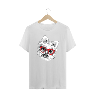 Nome do produto Camiseta Plus Size Yorkshire de Óculos