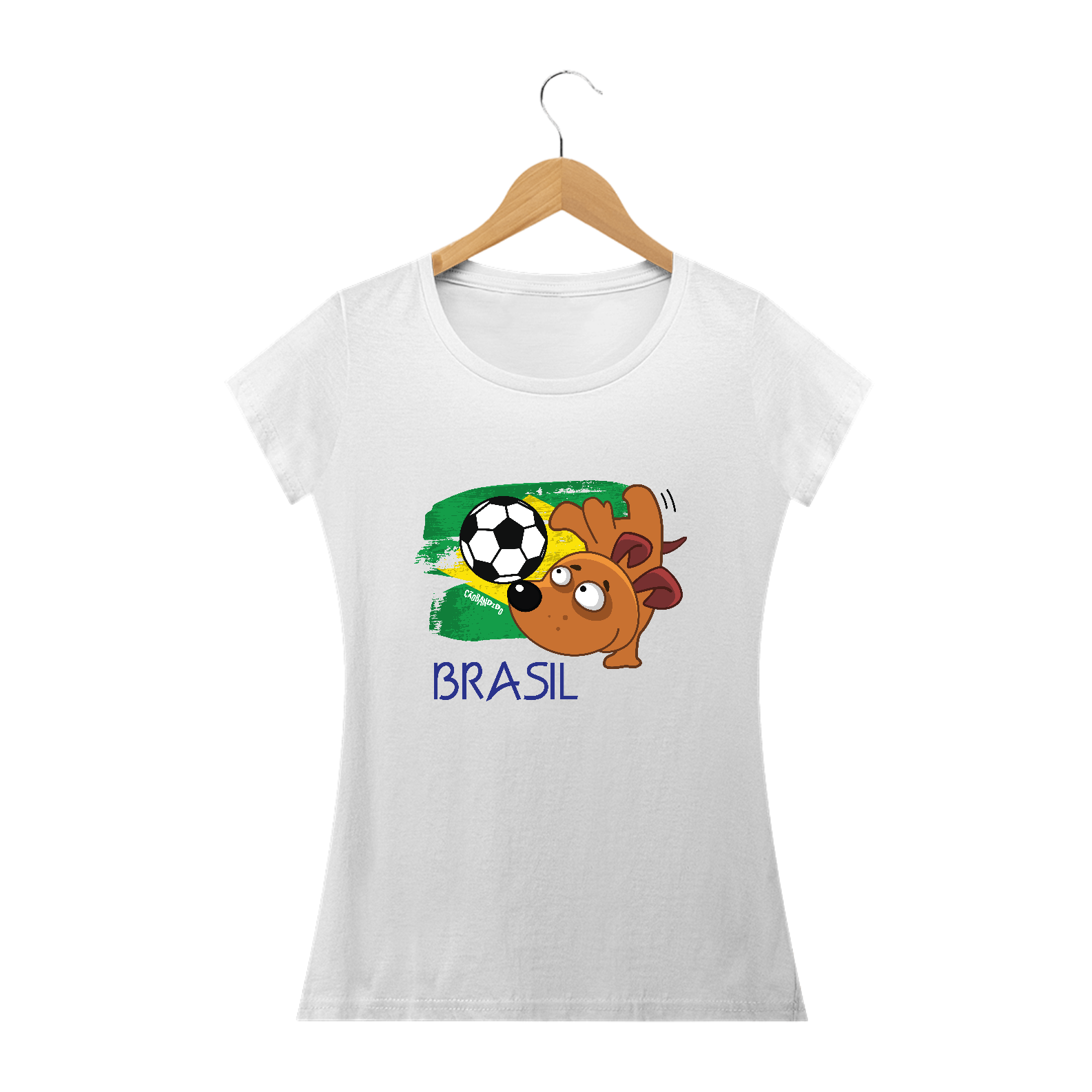 Baby Look Brasil - Cachorro Jogador