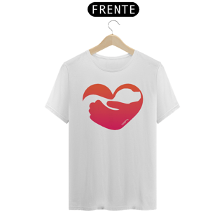 Nome do produto Camiseta Cachorro Coração - Quem Ama Cuida