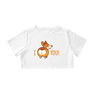 Nome do produto Cropped Corgi - I Love You