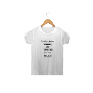 Nome do produto Camiseta Infantil Cachorro Receita Animal