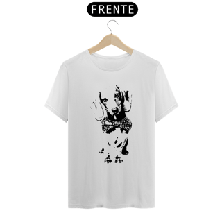 Nome do produto Camiseta Dachshund de Gravatinha em Preto e Branco