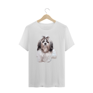 Nome do produto Camiseta Plus Size Shih Tzu Realista