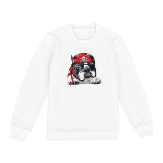 Nome do produto Moletom Blusão Bulldog Francês Pirata