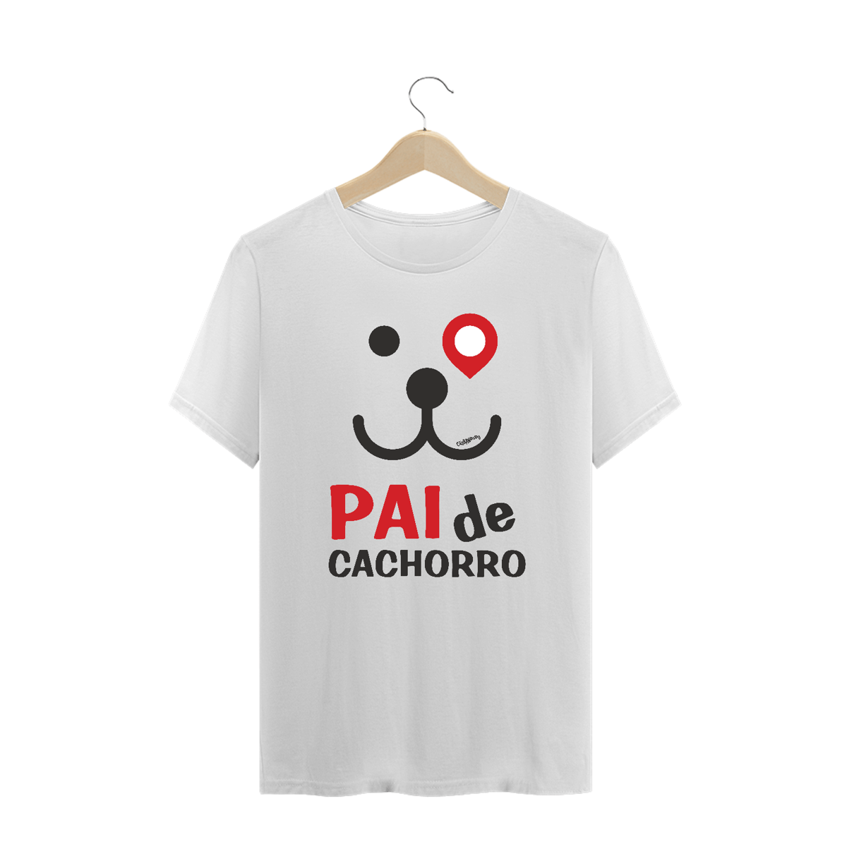 Nome do produto: Camiseta  Plus Size Pai de Cachorro
