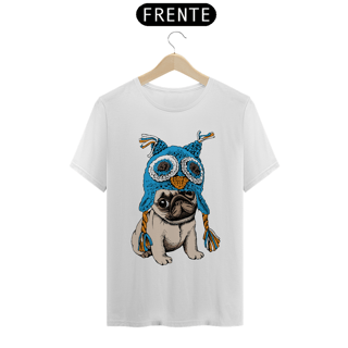 Nome do produto Camiseta Cachorro Pug Coruja