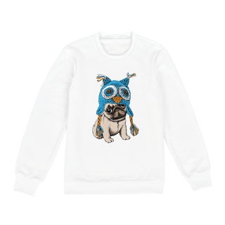 Nome do produto Moletom Blusão Cachorro Pug Coruja