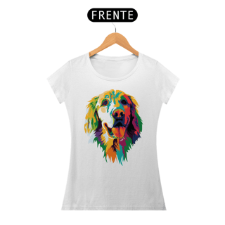 Nome do produto Baby Look Golden Retriever Ilustração Cores