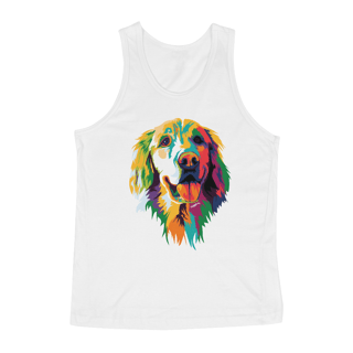Nome do produto Regata Golden Retriever Ilustração Cores