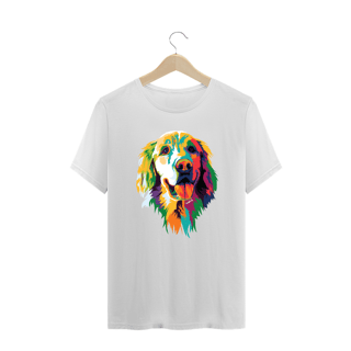 Nome do produto Camiseta Plus Size Golden Retriever Ilustração Cores