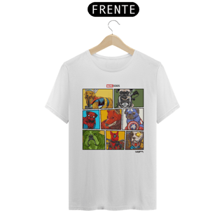 Nome do produto Camiseta Marvel Dogs Super Heróis