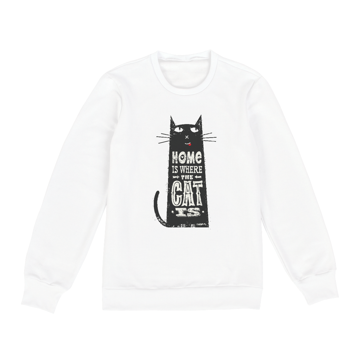 Nome do produto: Moletom Blusão Home Is Where The Cat Is