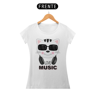 Nome do produto Baby Look Gato Love Music