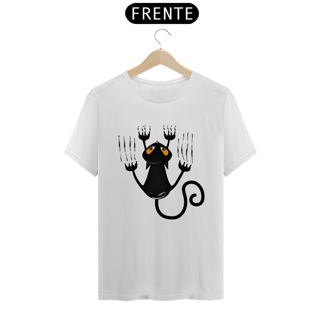 Nome do produto Camiseta Gato Preto Arranhando