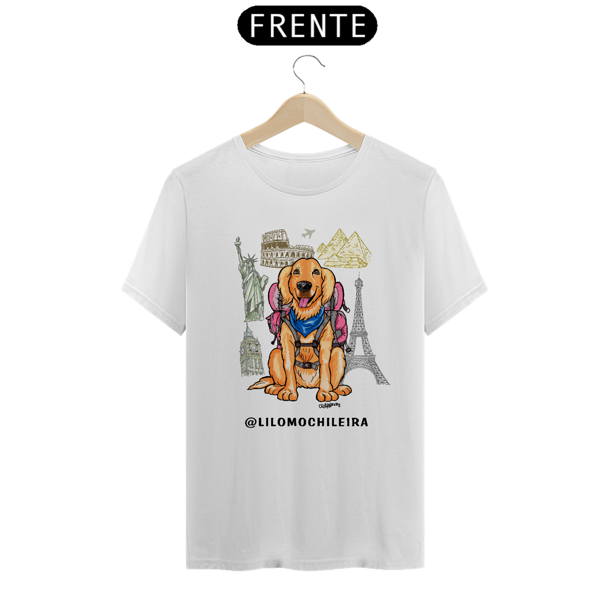 Nome do produto: Camiseta Lilo Mochileira