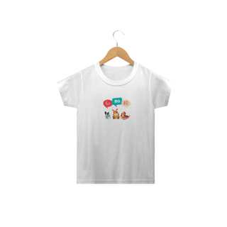 Nome do produto Camiseta Infantil Cachorro Natal Ho Ho Ho