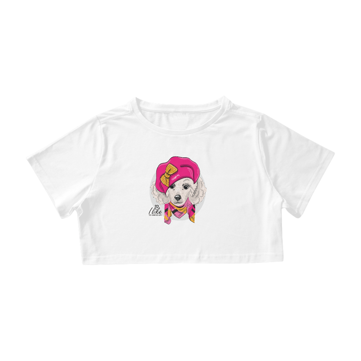 Nome do produto: Cropped Poodle Fêmea I Like To Dress Up