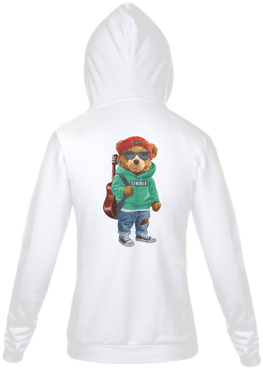 Nome do produto: Moletom com Zíper e Capuz - Urso - Modelo 4