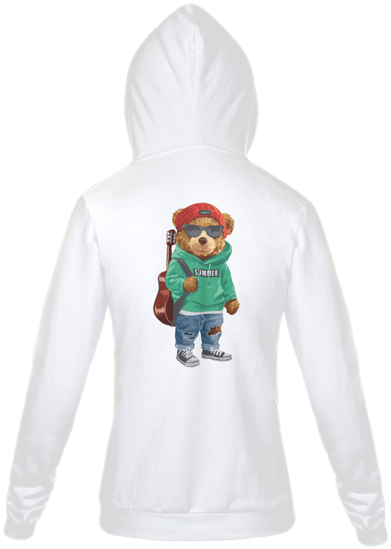 Moletom com Zíper e Capuz - Urso - Modelo 4