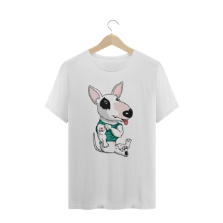 Nome do produto Camiseta Plus Size Bull Terrier I Love Dad