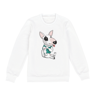 Nome do produto Moletom Blusão Bull Terrier I Love Dad