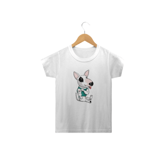Nome do produto Camiseta Infantil Bull Terrier I Love Mom