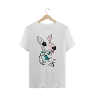 Nome do produto Camiseta Plus Size Bull Terrier I Love Mom