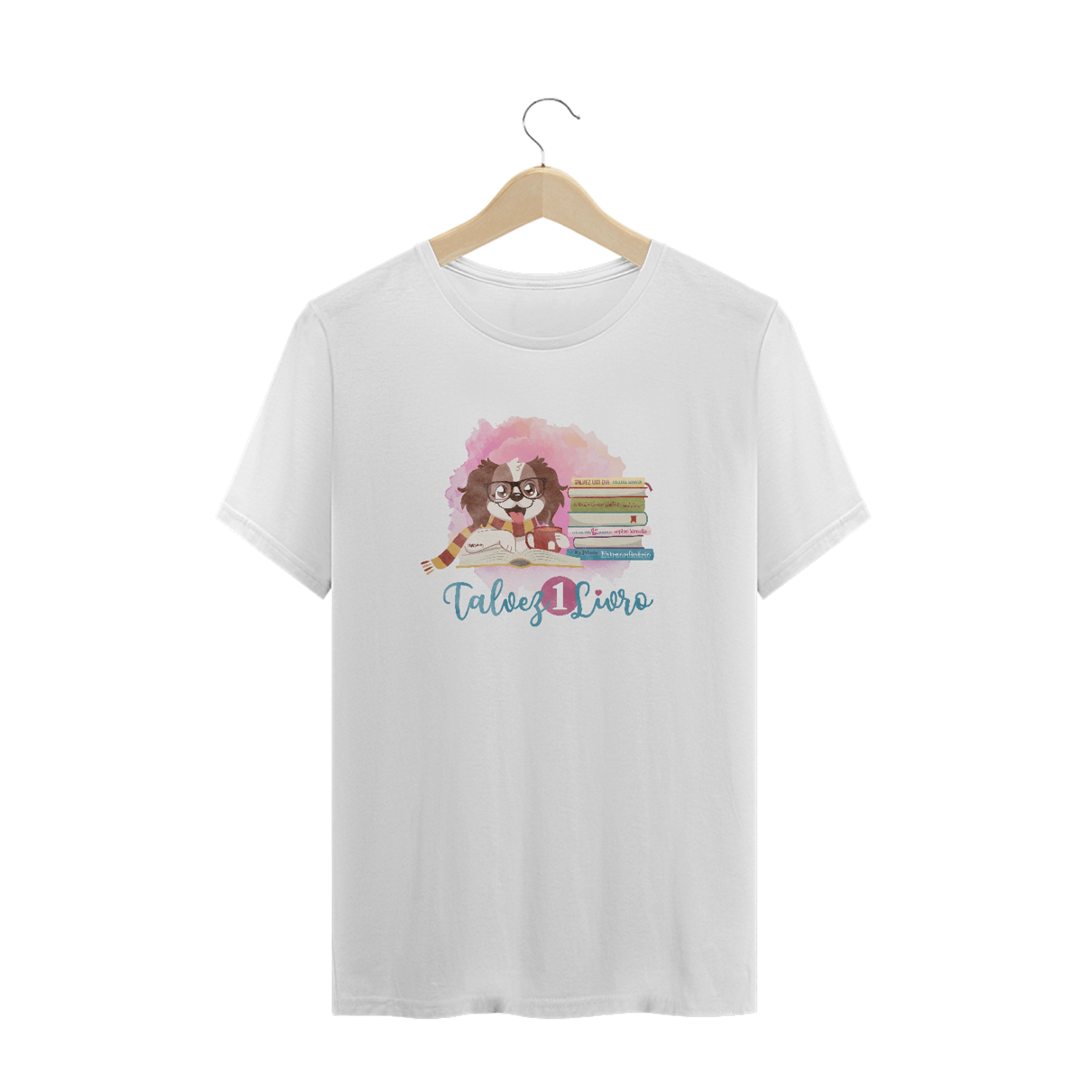 Nome do produto: Camiseta Plus Size Talvez 1 Livro - Books and Dogs