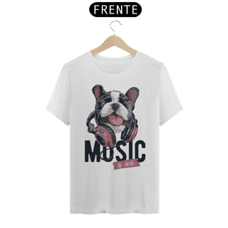 Nome do produto Camiseta Music and Dog