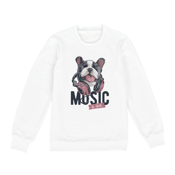 Moletom Blusão Music and Dog