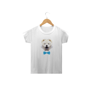 Nome do produto Camiseta Infantil Chow Chow Creme de Gravatinha