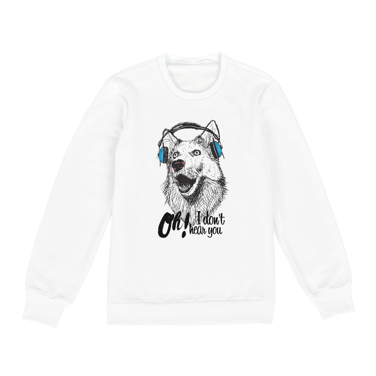 Nome do produto: Moletom Blusão Cachorro Oh! I Don\'t Hear You