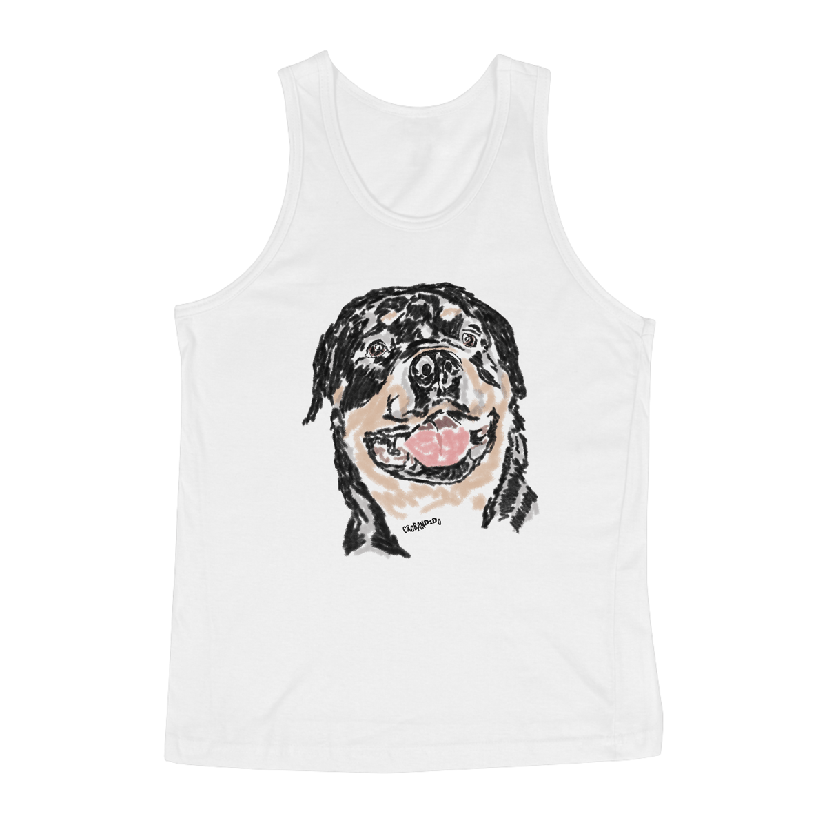 Nome do produto: Regata Rottweiler Pintura Digital