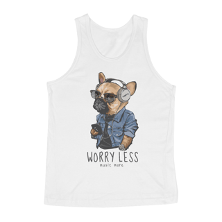 Nome do produto Regata Cachorro Worry Less - Music More