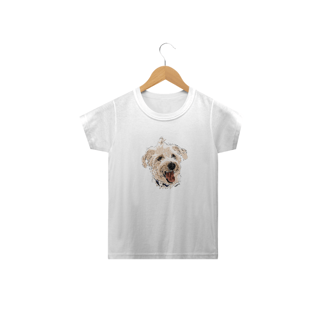 Nome do produto Camiseta Infantil Vira-Lata Pintura Digital