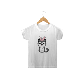Nome do produto Camiseta Infantil Cachorro Páscoa