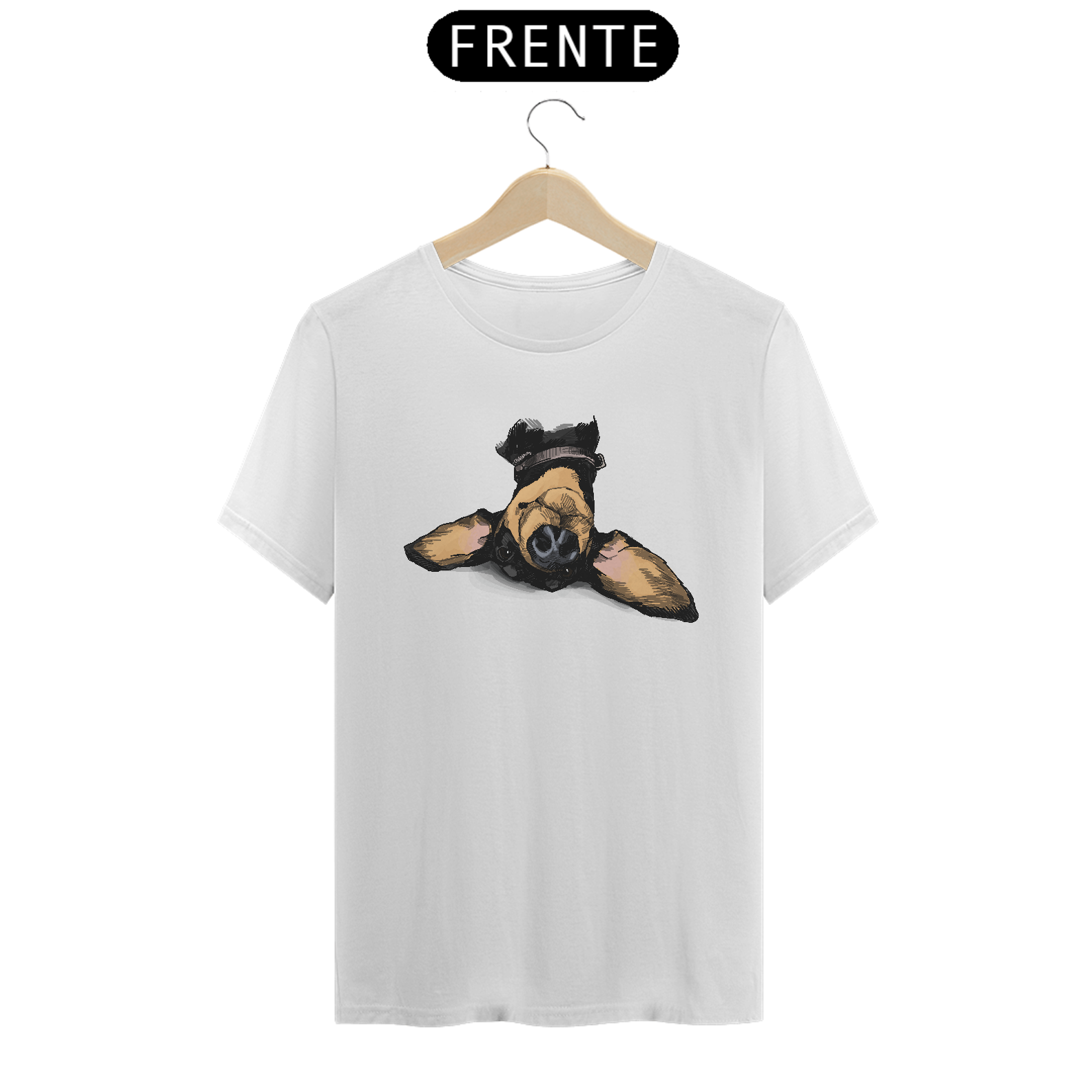 Camiseta Dachshund de Cabeça para Baixo