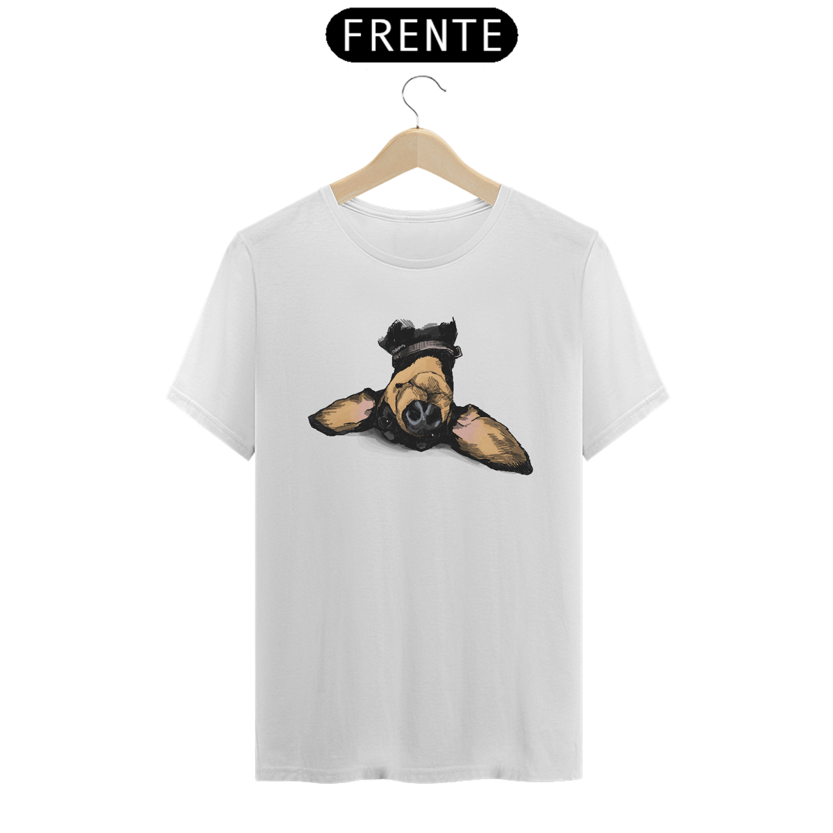 Nome do produto: Camiseta Dachshund de Cabeça para Baixo