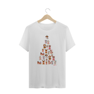 Nome do produto Camiseta Plus Size Cachorro Árvore de Natal