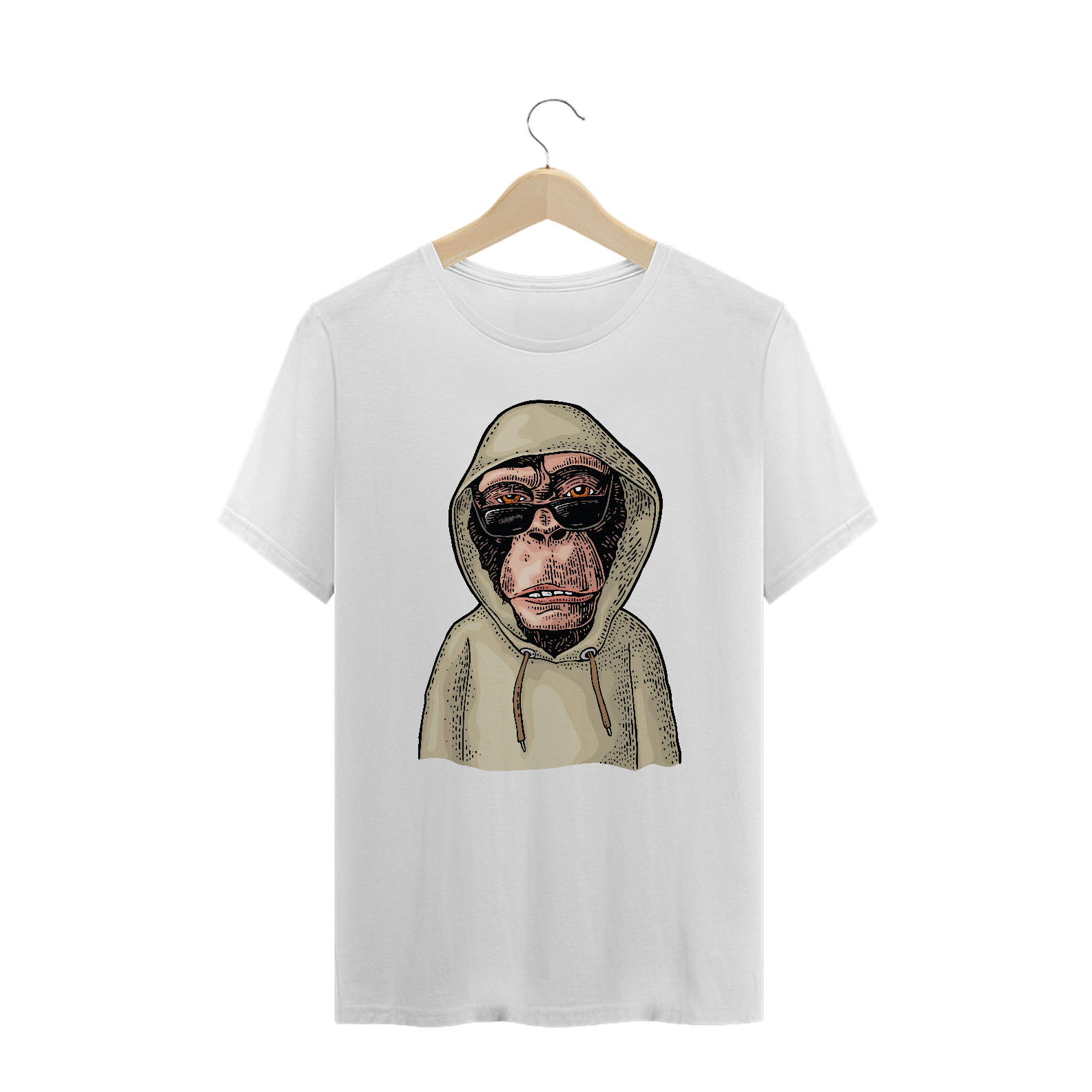 Camiseta Plus Size Macaco - Modelo 1