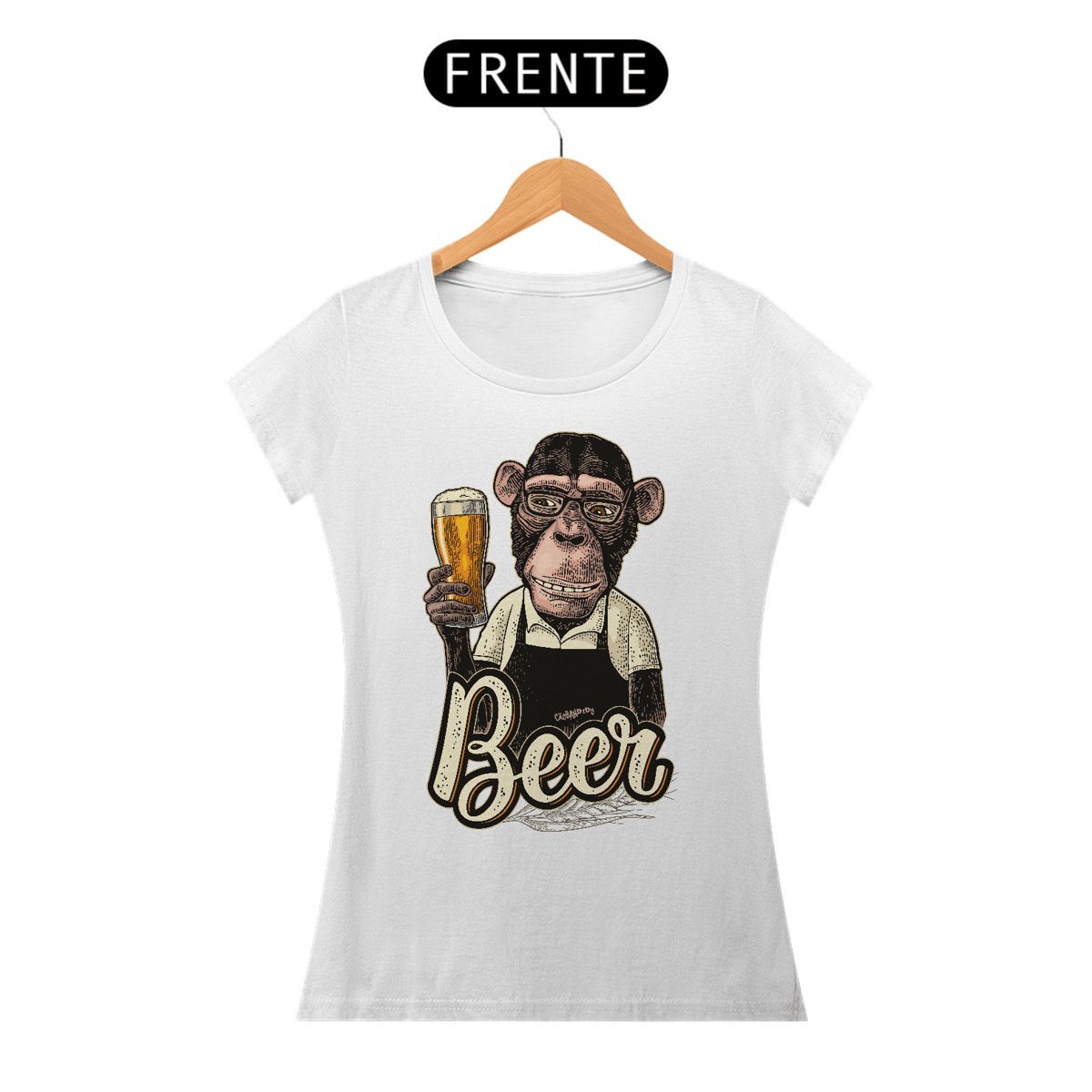 Nome do produto: Baby Look Macaco - Modelo 2