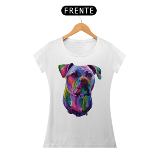 Nome do produto Baby Look Pitbull Pop Art