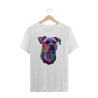 Nome do produto Camiseta Plus Size Pitbull Pop Art