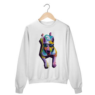 Nome do produto Moletom Blusão Cachorro Deitado Pop Art