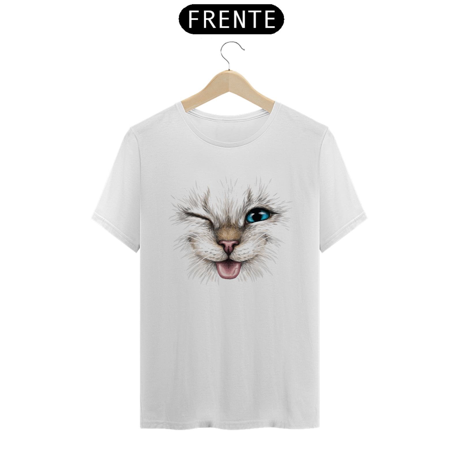 Camiseta Gato Piscando