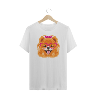 Nome do produto Camiseta Plus Size Spitz Alemão - Lulu da Pomerânia Fêmea