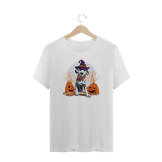 Camiseta Plus Size Dálmata Halloween